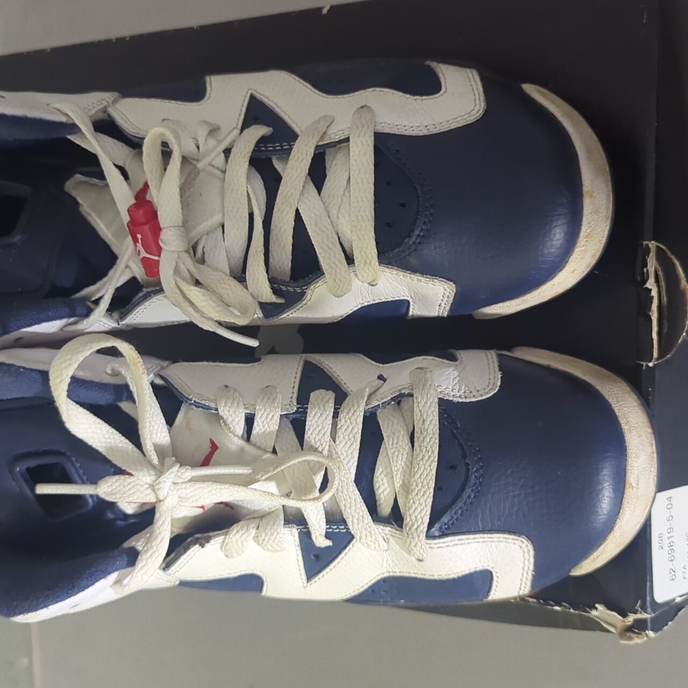 Jordan Air 6 Retro White and Varsity Red